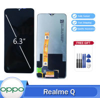 เซ็นเซอร์หน้าจอหน้าจอสัมผัส LCD Sisplay ของแท้สำหรับ OPPO RealmeQ Realme แทนการประกอบสำหรับ RMX1971จอแอลซีดีพร้อมกรอบ