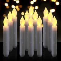 SmartPhonemall 12 PCS/ Box LED Electronic Candle Light Flameless Candle Light Long Rod Christmas Candle