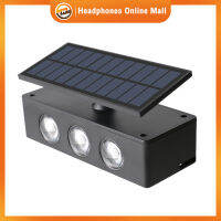 Lampu Solar Dinding Led กันน้ำความสว่างสูงขึ้นลงหลอดไฟพลังงานแสงอาทิตย์กลางแจ้งสำหรับลานสวนสนามหญ้าสวนสาธารณะ