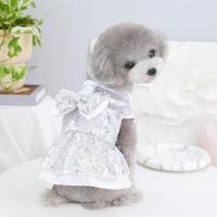 Pet Dress Shiny with Traction Ring Summer Cat Dog Sequin Bowknot Dress Dogs Skirts Pet Cat Dress Dresses