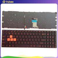 FoZueo รูปแบบคีย์บอร์ดอเมริกาแล็ปท็อปที่มี Backlit สำหรับ GL702 ASUS GL502ชิ้นส่วนคอมพิวเตอร์