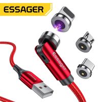 Essager Rotate Magnetic Cable Magnet Charger Micro USB Type C Cable 2.4A Fast Charging Mobile Phone Wire Cord For iPhone Xiaomi