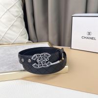 ◐ CC/Highly customizable womens belt/classic calfskin leather/boutique metal buckle/casual business