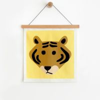 *[WARMGREY TAIL] MEET TIGER YELLOW FABRIC POSTER