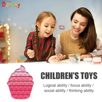 Backpack Pop Push Bubble Finger Toys School Bag Adult Anti Stress Reliever  Squeeze Toys Antistress Pop Soft Squishy Gifts