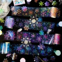 Washi Tape Snowflake Pattern Masking Tapes Metallic Foil Aesthetic Decorative Tape For Scrapbook Journaling Craft Photo Frame  Pendants