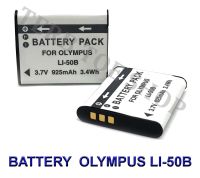 (แพ็คคู่2ชิ้น) LI-50B  LI50B Camera Battery For Olympus SP-800UZ,810UZ,Stylus 1010,1020,1030SW,Olympus Tough TG-850 iHS,870 iHS,VR-360,VR-370,SP720,SP810,X-Z1,X-Z10,SZ14,SZ15 BY TERB TOE SHOP