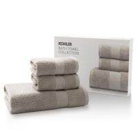 KOHLER bath towel collection  col. Ashy gray ชุดผ้าขนหนูอาบน้ำ และผ้าเช็ดผม  สีเทา CG-11002-270 n