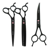 Meisha 7.0 quot; Left hand Professional Pet Dog Cat Grooming Scissors Sharp Edge Animals Hair Cutting Thinning Curved Shears B0057A