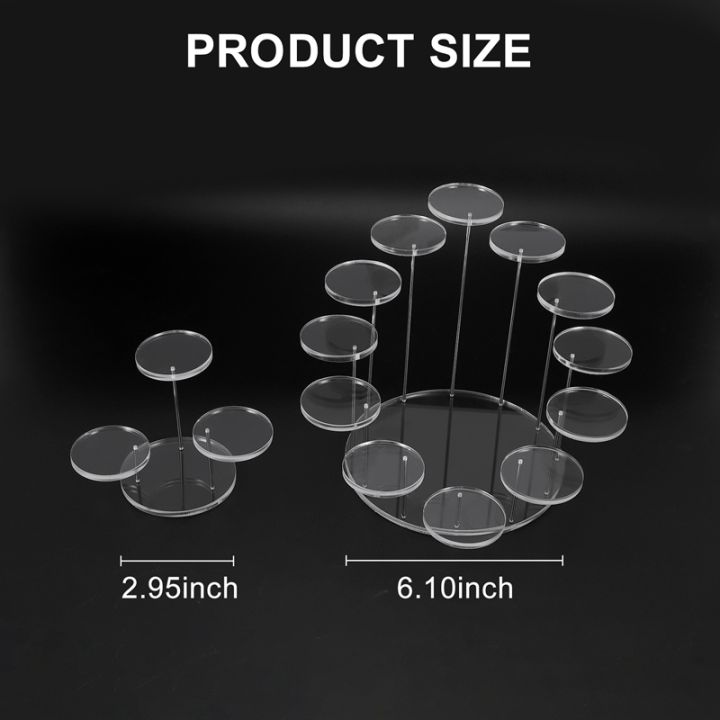 2pcs-round-acrylic-cupcake-stand-premium-cupcake-holder-cupcake-display-stand-dessert-stand-pastry-platter-display