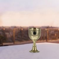 【CW】✎  Cup Chalice Goblet Glasses Metal Goblets Medieval Gold Cups S King Shot