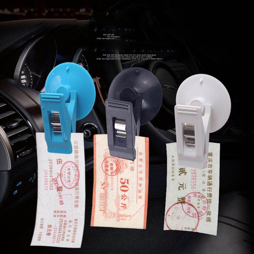 Interior Sution Cup Plastic Vehicle Curtain Fixing Tools Bill Holder Car Window Mount Sution Clip Auto Towel Ticket Fastener Card Clamp