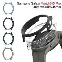 Hollow Case for Samsung Galaxy Watch 5 Pro 45mm PC Bumper Screen Protector for Galaxy Watch 5 40mm 44mm Watch 5/5 Pro Accessorie Cases Cases