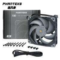 PHANTEKS T30เกรดอุตสาหกรรมแรงดันสูง12เซนติเมตร PWM น้ำอากาศพัดลมระบายความร้อน,แบริ่ง Vapo คู่,120X120X30MM ที่มีประสิทธิภาพคูลเลอร์โท