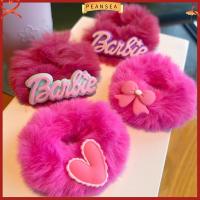 PEANSEA สีทึบทึบ ตุ๊กตาบาร์บี้ scrunchie ตุ๊กตาผ้าพลัฌ แฟชั่นสำหรับผู้หญิง เชือกรัดผม ของใหม่ อุปกรณ์เสริมผม ยางรัดผม สำหรับผู้หญิง