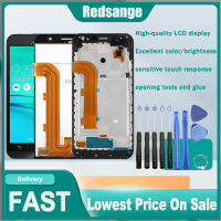 Redsange หน้าจอ LCD IPS ของแท้สำหรับจอแสดงผล Asus Zenfone Go ZB500KL ดิจิไทเซอร์หน้าจอสัมผัสแทนการประกอบสำหรับ Asus Zenfone Go ZB500KL หน้าจอแสดงผลพร้อมสัมผัสขอบจอดิจิตอลสำหรับ Asus ZB500KL LCD