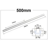 【In-demand】 【HOT SALE】 20/24/31.5นิ้วอลูมิเนียม T-Track งานไม้ T-Slot Miter Track/ ช่อง500มม./600มม./800มม. T สำหรับเราเตอร์ตาราง Drop Shipping