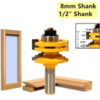 Citop 1pcs 8mm / 12.7mm Shank Router Bit Milling Cutting Cabinet Tenon Cutter สําหรับประตูหน้าต่างกระจกแกะสลักไม้ เครื่องมือ