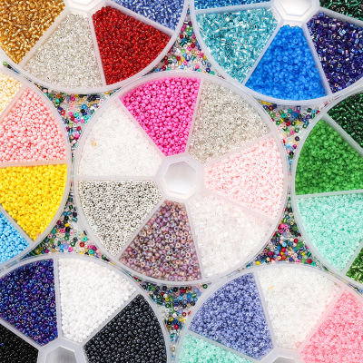 2mm Beads, Glass Bead Set, DIY Beading Material Box, Making Jewelry accessories, color spacer beads