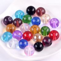 hotx【DT】 Round Glass 4mm 6mm 8mm 10mm 12mm 14mm Loose Beads Wholesale Lot Jewelry Making Crafts Findings