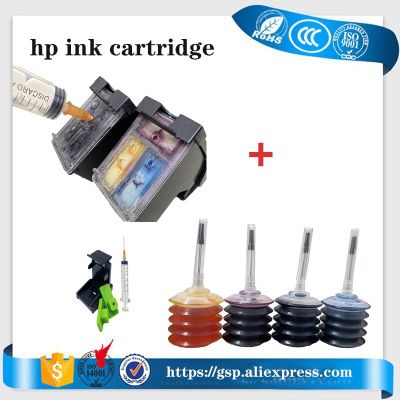 Vilaxh 123xl Refillable Cartridge Compatible for HP DeskJet 2600 2620 2630 1110 2130 2132 2134 3630 3632 3637 3638 Printer Ink Cartridges