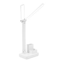 LED Double-Head Desk Lamp,LED Lights Battery Operated Table Lamp with USB Charging Eye Protection Lights for Home/Office