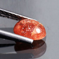 1.35 ct ซันสโตน (Sun Stone) สีส้มแดง ไข่หลังเบี้ย