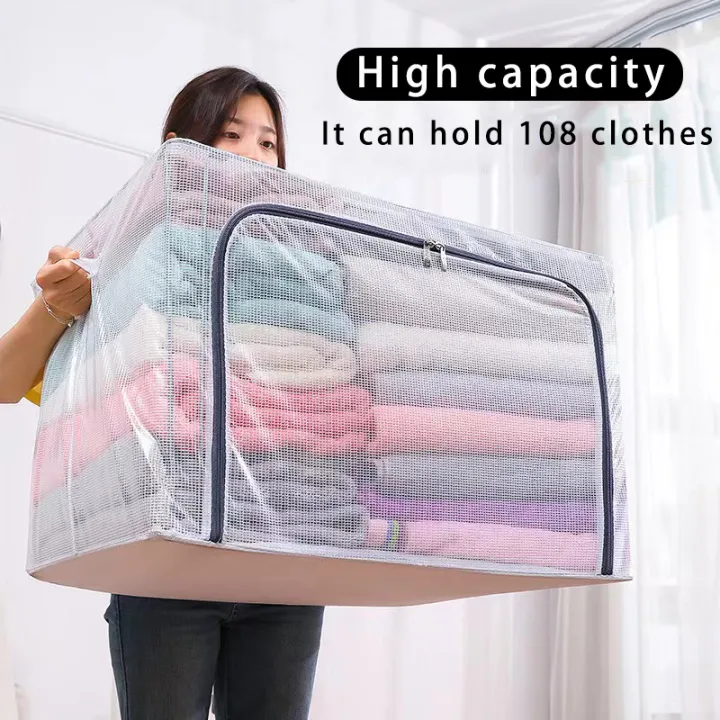 Large Capacity Foldable Storage Box for clothes PVC Nylon Waterproof ...