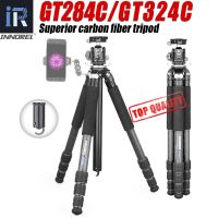 GT284C กล้องขาตั้งกล้องสามขาสำหรับกล้อง DSLR สำหรับเดินทางคาร์บอนไฟเบอร์มืออาชีพมีแรงโน้มถ่วงต่ำและขาตั้งเสากลางรูปทรงพิเศษ