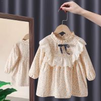 Korean Style Korean Style Baby Girl Fashion Foreign Style Dress Spring And Autumn Little Girl Pastoral Princess Dress Autumn Korean Version Of Foreign Style