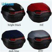 UCHOOSE ABS PP Solid Case For Full Helmet Storage Organizer Box Tail Box Back Large Motorcycle Tail Box Scooter Boots Trunk Cool