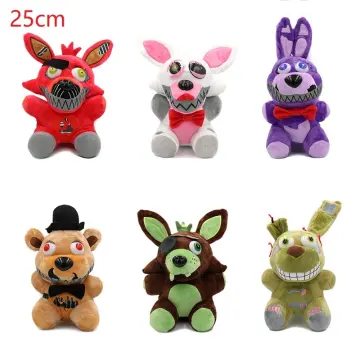 25cm Five Nights At Freddy's 4 FNAF Freddy Fazbear Bear Plush Doll Staffed  Toys