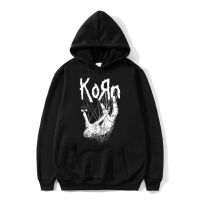 American Singer Rock Band Korn Print Graphic Hoodie Men Long Sleeve Hooded Sweatshirt Mens Casual Oversized Pullover Hoodies Size XS-4XL