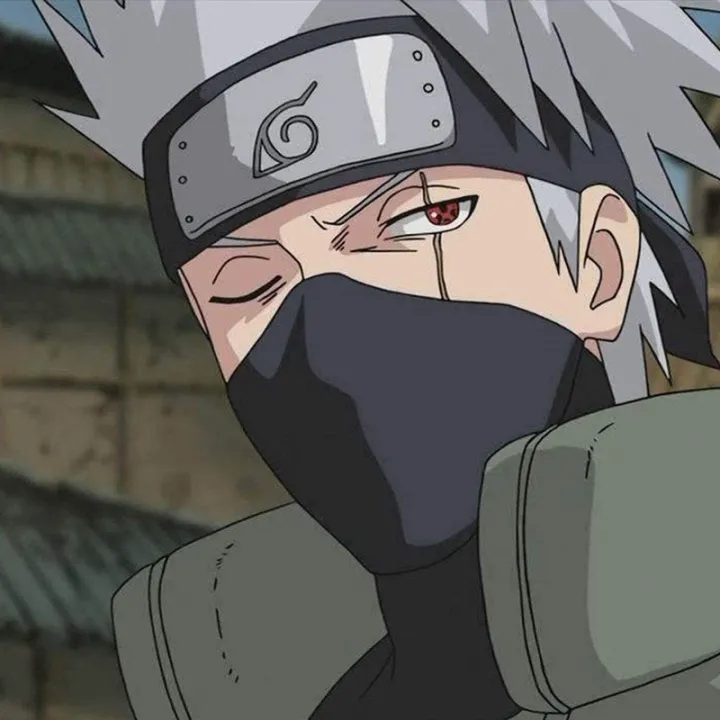 Kakashi Naruto Dark SharingancosMen's Handsome Headgear with Earth Half ...