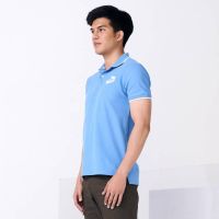 TRANQUIL BLUE CUSTOM FIT POLO SHIRT ( LOGO PLAY ) เสื้อโปโลสีฟ้าทรงคัสตอมฟิต