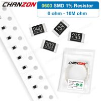 ☄♧❁ 100PCS/Lot 0603 1 Resistance High Precision SMD Resistor 0ohm 16 100 3.9K 33K 39K 43K 47K 56K 62K 82K 91K 1M5 4M7 2K7 7K5 Ohm