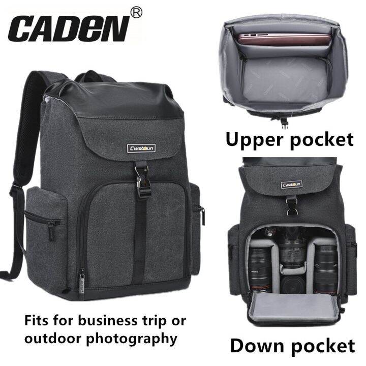 เป้สะพายหลังกล้อง-caden-กระเป๋า-dslr-dslr-เคสโดรนภาพถ่ายอเนกประสงค์สำหรับ-nikon-canon-sony-dslr-เลนส์สามขากระเป๋าท่องเที่ยวกลางแจ้ง