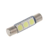 1ชิ้น T6สีขาว5050 31มม. 3-SMD หลอดไฟ LED สำหรับรถยนต์กระบังแสงกระจกเงาโต๊ะเครื่องแป้งไฟฟิวส์