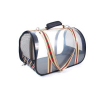 Dog Fashion Portable Transparent Tote Clear Bag Waterproof Carrier Travel For Car