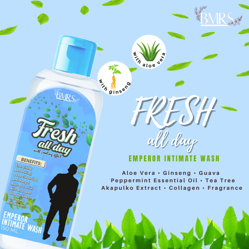Authentic & Best Seller BMRS FRESH ALL DAY EMPEROR INTIMATE WASH (FOR