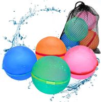 6pcs Water Bomb Splash Balls Reusable Water Balloons Absorbent Ball Outdoor Pool Beach Play Toy Pool Party For Water Fight Game Balloons