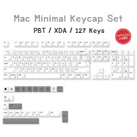 Mac Minimal Keycap Set / PBT - XDA Profile / 127 Keys (Clone) - คีย์แคปภาษาไทย ภาษาอังกฤษ สำหรับ Mechanical Keyboard