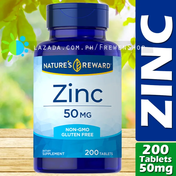 ZINC as ZINC GLUCONATE 50mg x 200 Tablets Supports Immune System
