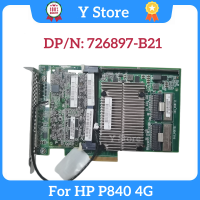 Y Store สำหรับ HP Smart Array P840 4GB Array Card FBWC 726897-B21 12GB 2พอร์ต SAS Controller 761880-001 100 ทดสอบ Fast Ship