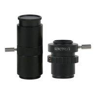 SZNCTV 1/2 1X Adapter C Mount Tube Adapter Lens Microscopio Camera Accessories For 6.7X-45X Trinocular Stereo Microscope