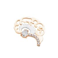 【Fashion house]Harong Brain Hypophlisis Brooch New Zircon Enamel Pin For Medical Neurosurgery Doctor Nurse Lapel Badge เครื่องประดับ Gift
