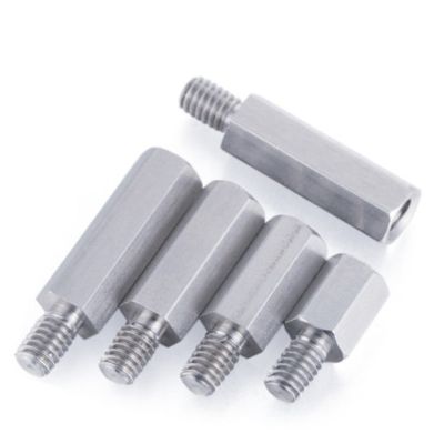 2pcs/lot M5 M6x8/10/12/15/20/25/30/35/40/45/50/55/60 8 male to female 304 Stainless steel hex standoff spacer