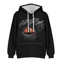 {Echoes Department Store}House Of The Dragon Hoodie Unisex แขนยาวชายหญิงเสื้อสเวตเตอร์2022 American Tv Series 3D Clothes