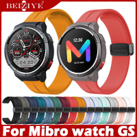 For Mibro watch GS สาย ซิลิโคน Bracelet Magnetic สายนาฬิกา นาฬิกา สมาร์ทวอทช์ สายนาฬิกาข้อมือสำหรับ Wristband Accessories