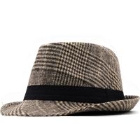 Mens Hat Autumn New Winter Fedoras Hat For Male Solid Stripe Felt Bowler Hats Gentleman Jazz Caps Classics Mens Fedoras